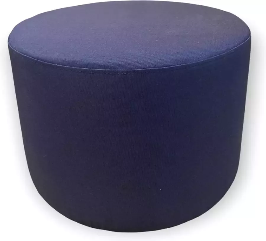 Estilo Custom Poef rond kleur navy stof cartenza