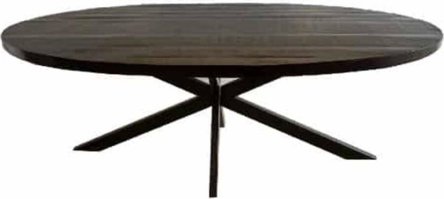 Estilosa Bahia Tafel ovaal zwart mangohout 160cm