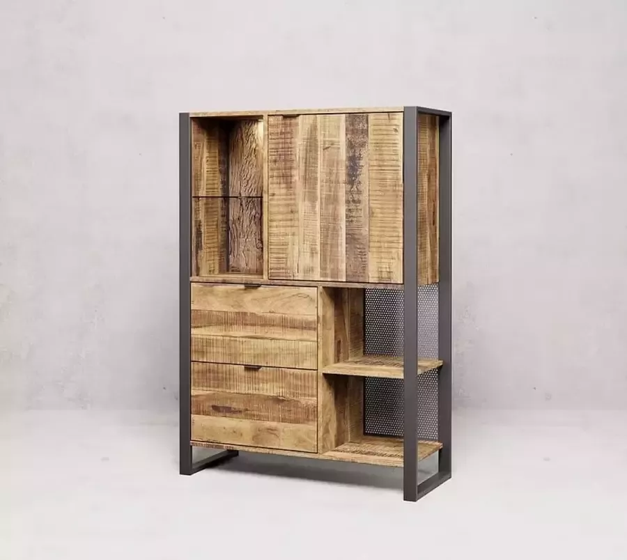 Estilosa Boekenkast Olinda mangohout 150 cm