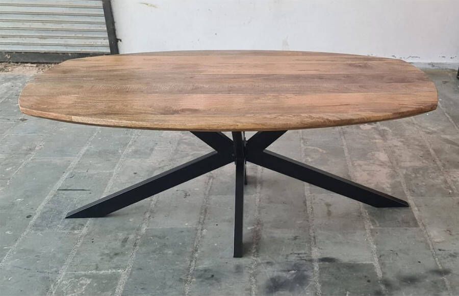 Estilosa Tafel Deens ovaal mangohout 220 cm naturel