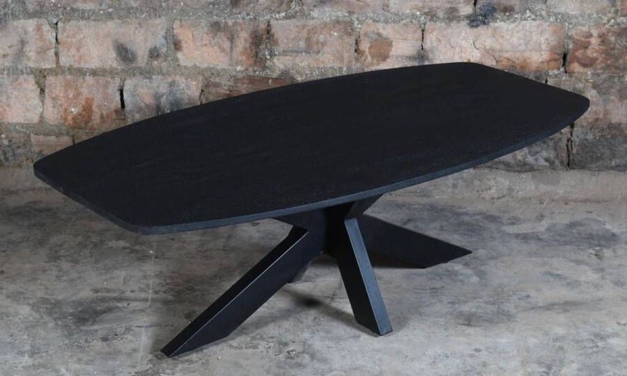 Estilosa Tafel Deens ovaal mangohout 240 cm zwart