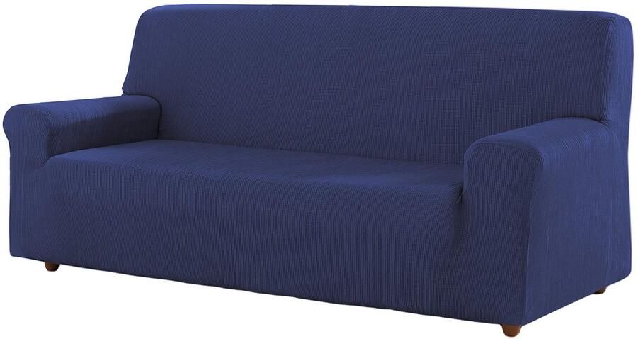 Estoralis Berta bankhoes in modern design Elastische jacquardstof Blauw Voor 3-zitsbanken van 170 tot 220 cm. Bankbeschermer Aanpasbaar aan alle soorten fauteuils