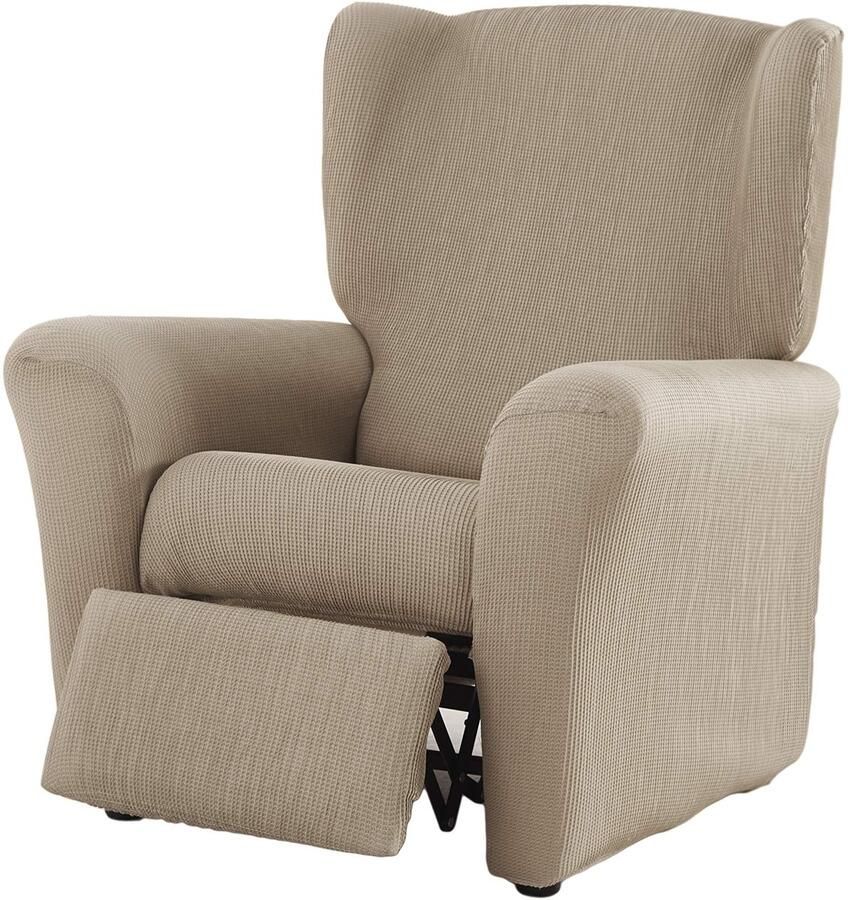 Estoralis Berta Modern Design Relax Fauteuilhoes Elastische jacquardstof Linnen Voor fauteuils van 70 tot 90 cm. Fauteuilbescherming Aanpasbaar aan alle soorten fauteuils