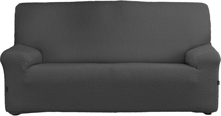 Estoralis Borneo Superelastische bankhoes Maximaal aanpassingsvermogen Kleur C 11 Donkergrijs Hoes 1-zitsbank maat van 70 tot 110 cm. Aanpasbaar aan alle soorten fauteuils