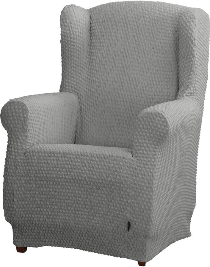 Estoralis Borneo Superelastische vleugelstoelhoes Maximaal aanpassingsvermogen Kleur C 08 Linnen Hoes voor oorfauteuilmaten van 70 tot 110 cm.| Aanpasbaar aan alle soorten fauteuils