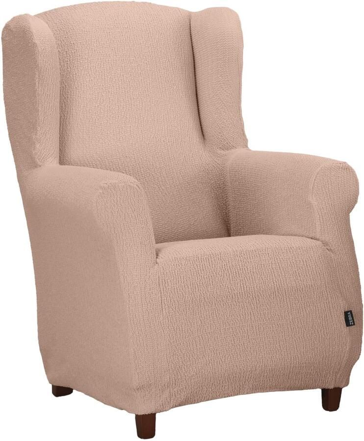 Estoralis Java Superelastische vleugelstoelhoes Maximaal aanpassingsvermogen Kleur C 03 Roze Hoes voor oorfauteuilmaten van 70 tot 110 cm. Aanpasbaar aan alle soorten fauteuils