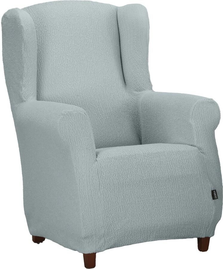 Estoralis Java Superelastische vleugelstoelhoes Maximaal aanpassingsvermogen Kleur C 04 Blauw Hoes voor oorfauteuilmaten van 70 tot 110 cm. Aanpasbaar aan alle soorten fauteuils