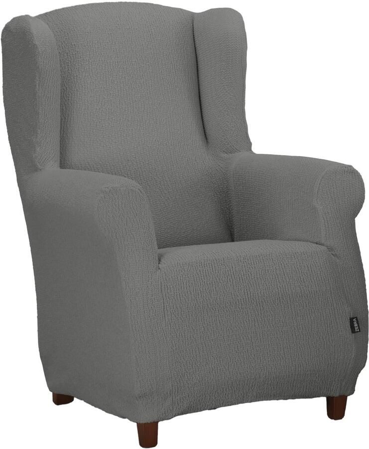 Estoralis Java Superelastische vleugelstoelhoes Maximaal aanpassingsvermogen Kleur C 10 Parelgrijs Hoes voor oorfauteuilmaten van 70 tot 110 cm. Aanpasbaar aan alle soorten fauteuils