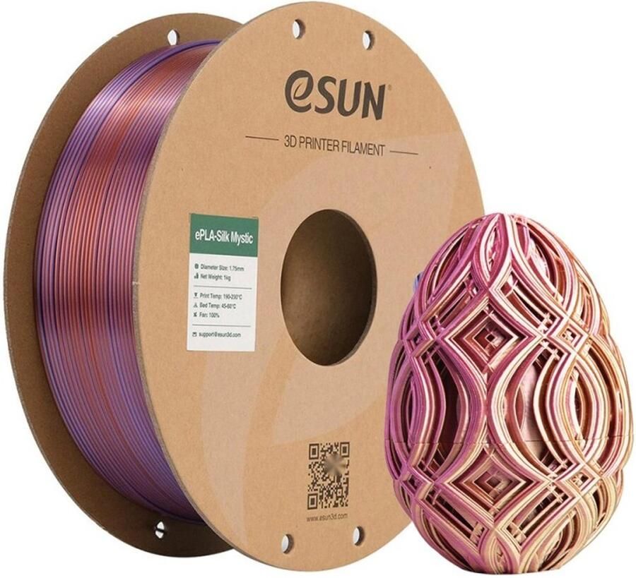 ESUN ePLA-Silk-Magic Koper paars groen Copper purple green 1kg 1.75mm 3D printer filament