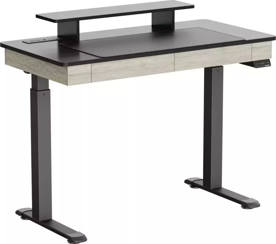 Eureka Ergonomic I47- Twee lades Elektrisch zit sta bureau Ingebouwd oplaadstation voor telefoon en andere apparaten