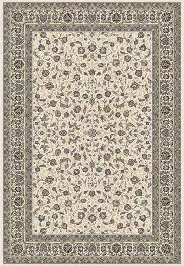 Rugsman Classico 057.0221.6444 Vloerkleed 200 x 250 cm Ivory Rectangular Runner Polypropylene Dining room Living room Floral Classic