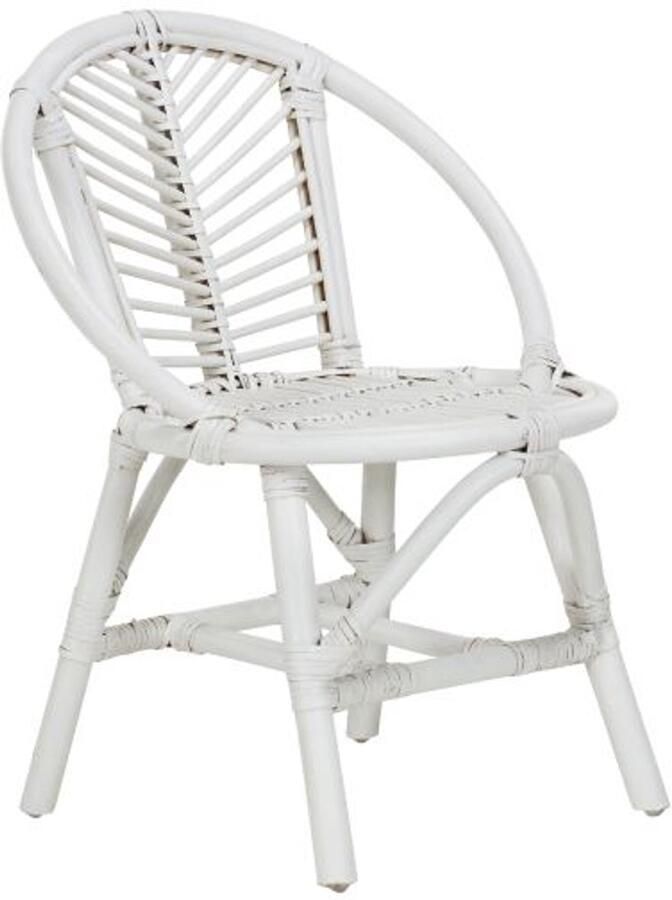 Europe Baby Julia Kinderstoel Rotan Wit