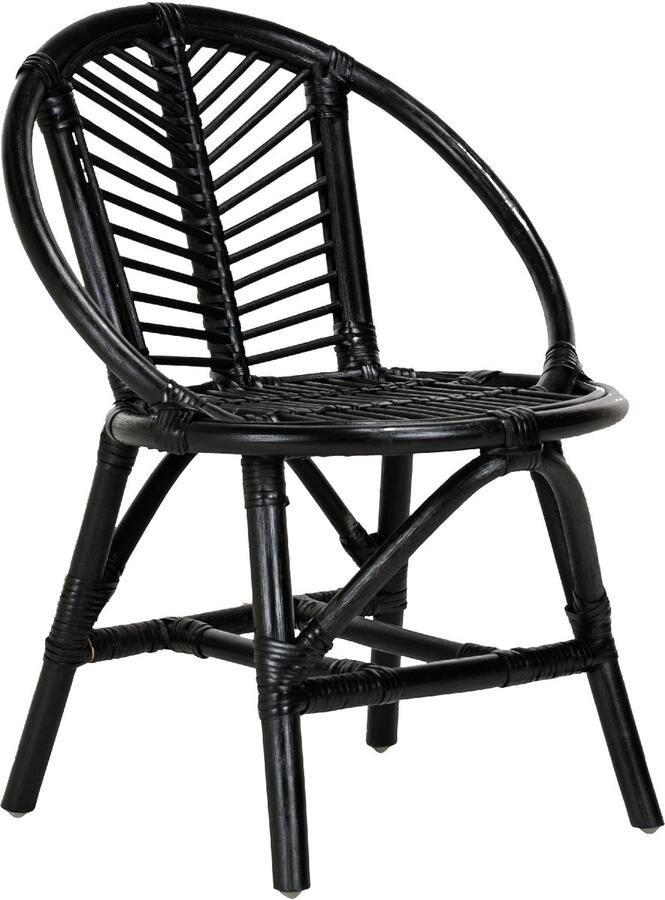 Europe Baby Julia Kinderstoel Rotan Zwart