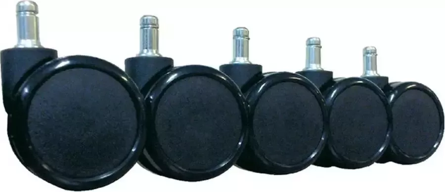 Euroseats Bureaustoelwielen zacht 5st Set a 5 stuk