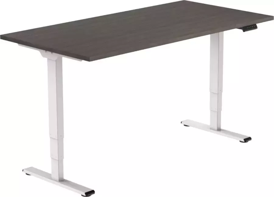 Euroseats Elektrisch Verstelbaar Zit Sta Bureau Frame NEN 527 Logan Eiken Wit (RAL9016)