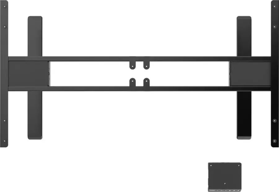 Euroseats Elektrisch Verstelbaar Zit Sta Bureau Frame NEN 527 Oxyd Blad Zwart (RAL9005)