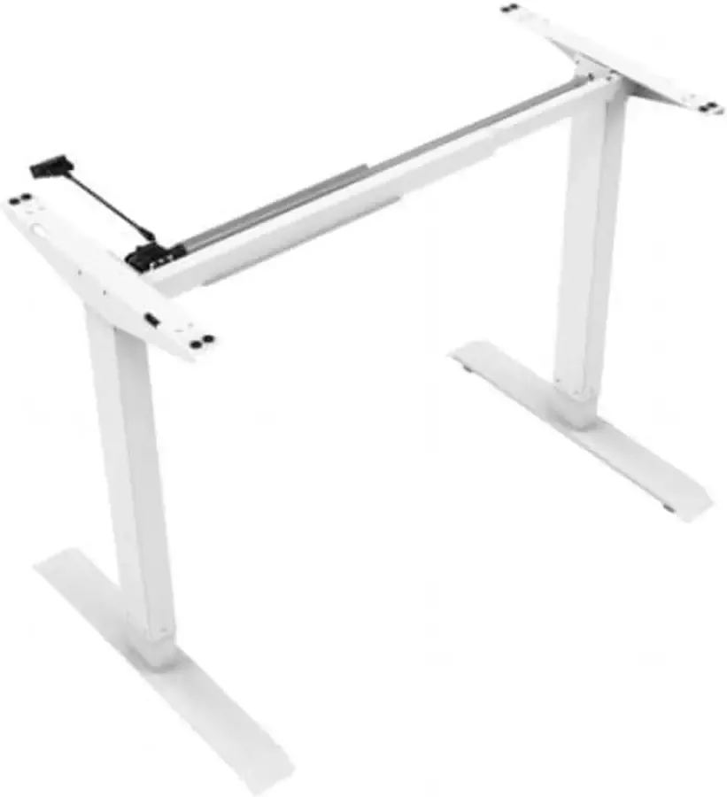 Euroseats Elektrisch Verstelbaar Zit Sta Bureau NEN 527 Logan Eiken Wit (RAL9016) 100x80 cm