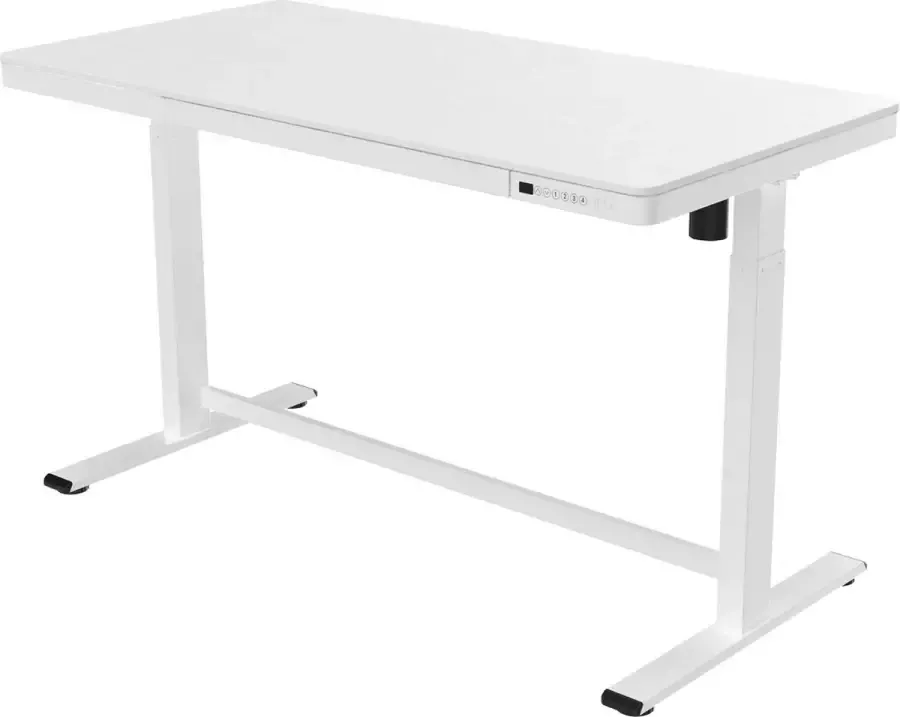 Euroseats Elektrisch zit-sta bureau 140x70cm bureau wit ergonomisch bureau verstelbaar bureau