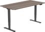 Euroseats OrangeLabel zit sta bureau Eco frame zwart maat 160x80cm. Voldoet aan de NEN EN 527. Inclusief Oxyd blad - Thumbnail 2