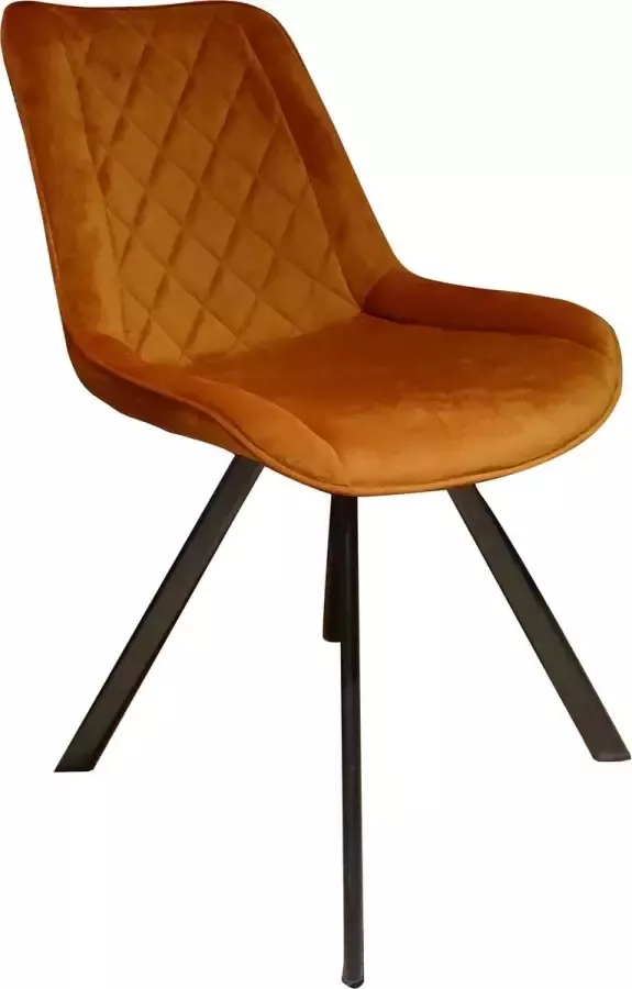 Eurosit Eetkamerstoel 12059 Velvet Koper