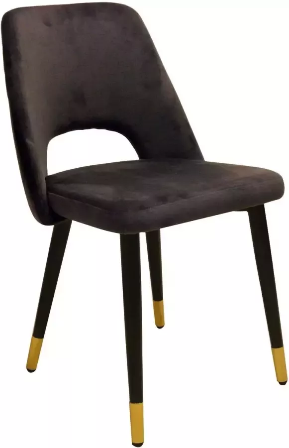 Eurosit Eetkamerstoel Luzern Velvet Antraciet Grijs