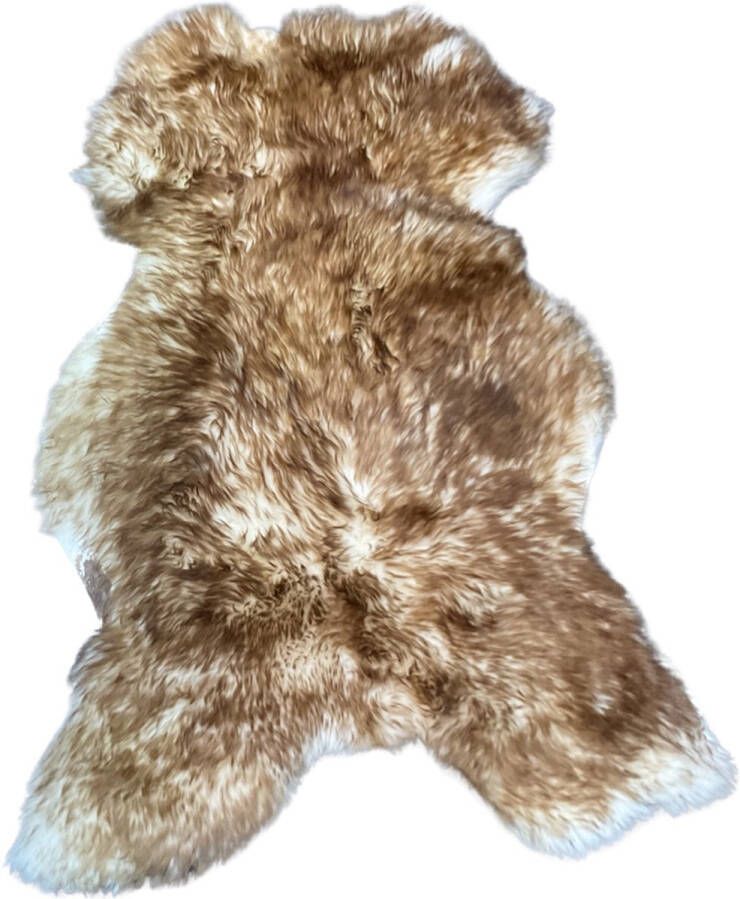 Euroskins Schapenvacht Vloerkleed Bruin Wit 123x80 cm Senna