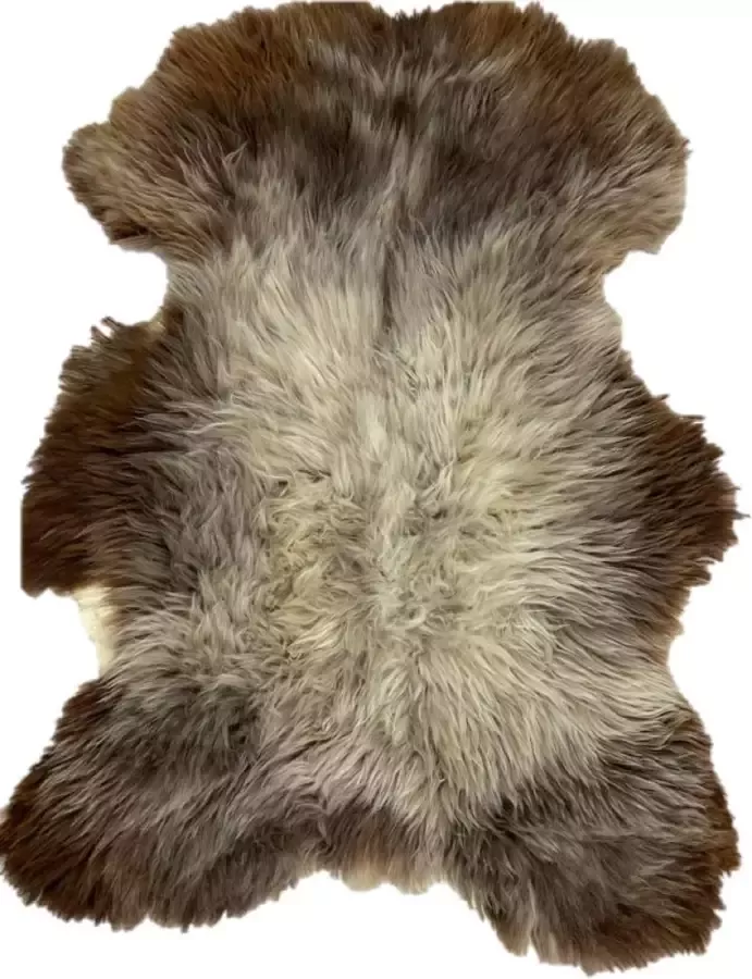 Euroskins Schapenvacht Vloerkleed Bruin Grijs 112x83cm Ela