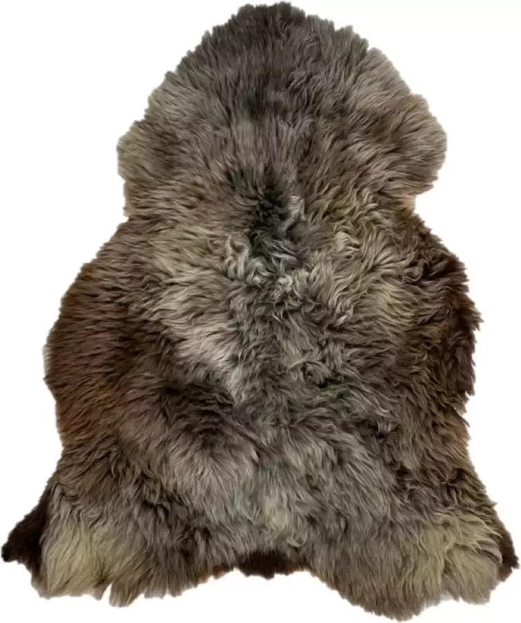 Euroskins Schapenvacht Vloerkleed Bruin Grijs 113x90cm Lake