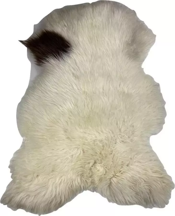 Euroskins Schapenvacht Vloerkleed Wit Bruin -110x85 cm Noor