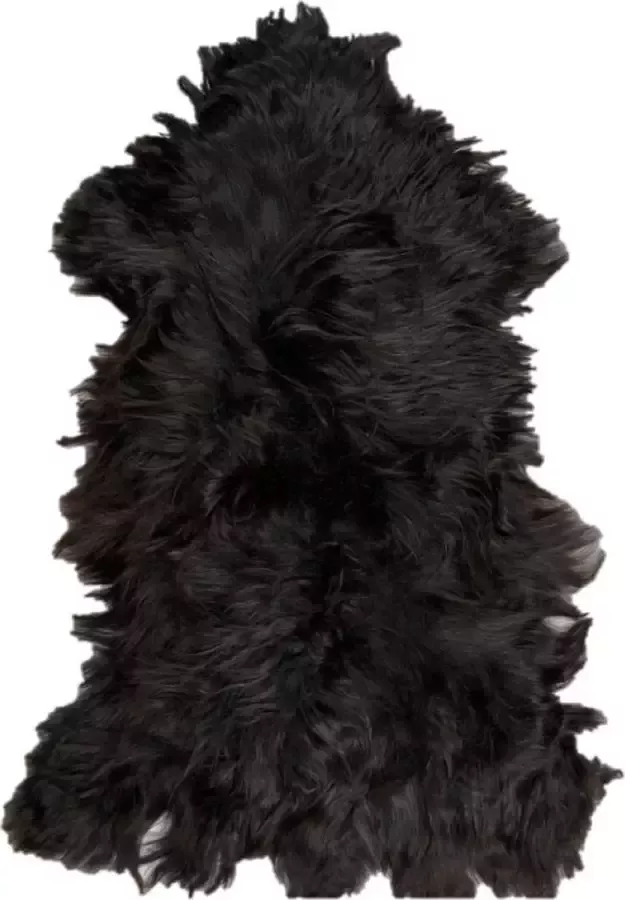 Euroskins Schapenvacht Vloerkleed Zwart 128x75cm Black