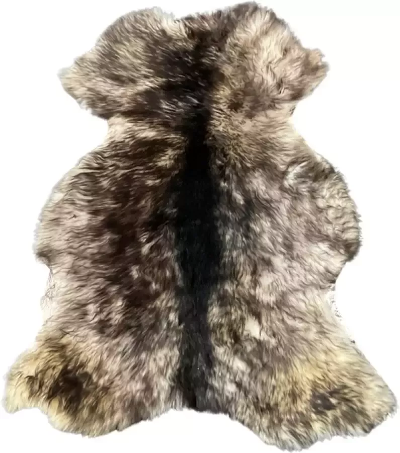 Euroskins Schapenvacht Vloerkleed Zwart Wit 105x78 cm James