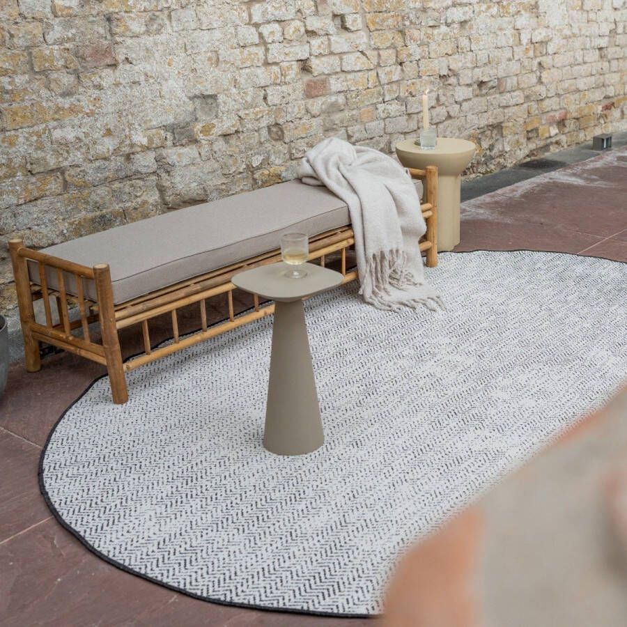 Eva Interior Buitenkleed Dahl Ovaal Zwart Dubbelzijdig Polypropyleen 240 x 340 (XL)