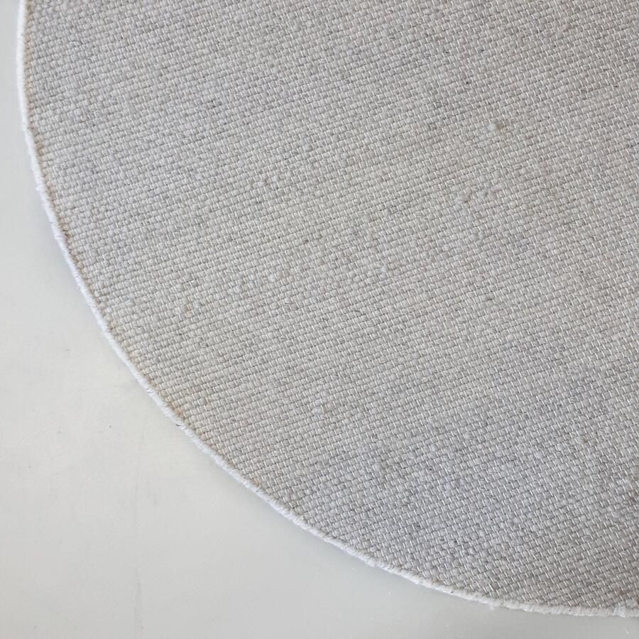 Eva Interior Rond vloerkleed wollen Grijs Cobble Stone Grijs Antraciet Wol Rond 100 Ø (S)