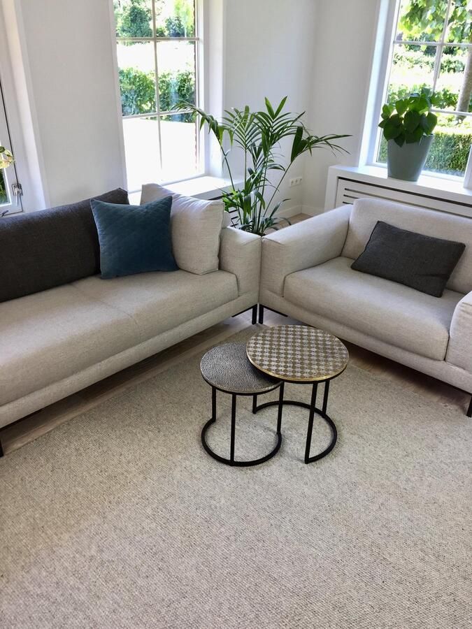 Eva Interior Wollen vloerkleed Grijs Cobble Stone Grijs Antraciet Grijs 200 x 280cm (L)