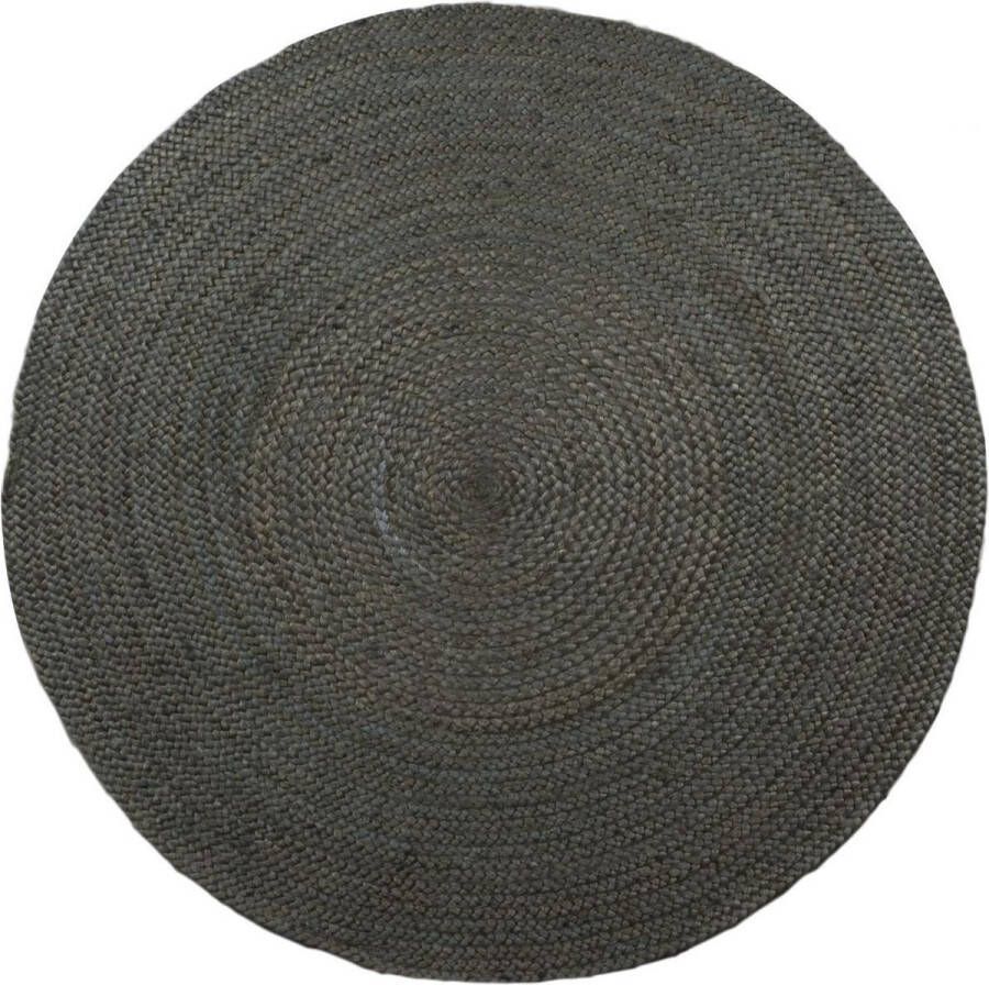 Eva Interior Interieur05 Rond vloerkleed Jute Groen 200 cm (M)