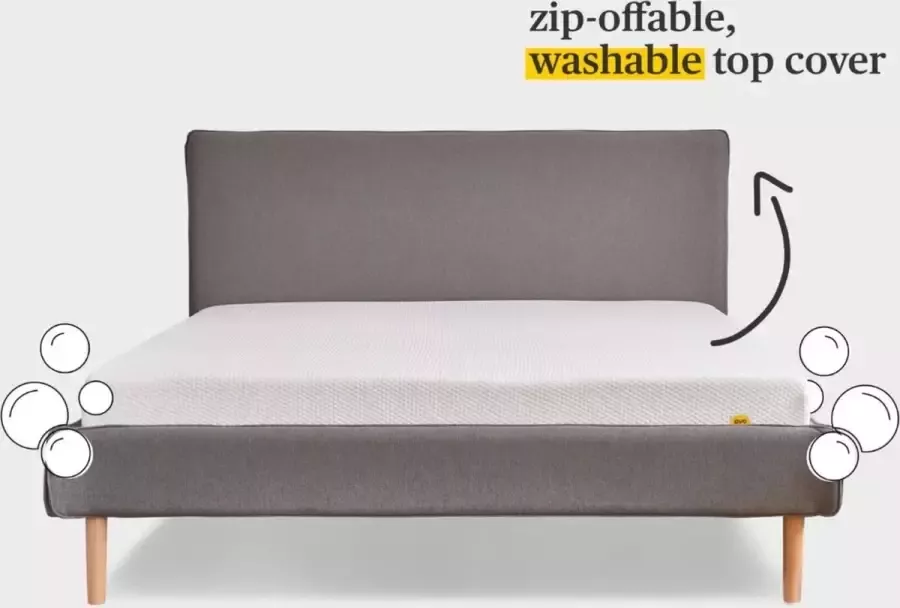 EVE SLEEP Matras Premium foam Garantie 5 jaar Traagschuim matras 140x190cm