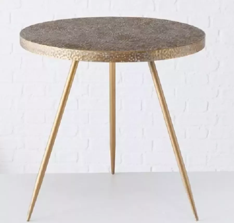 Everything-We-Love Bijzettafel Ø55cm metaal antiek goud koperen