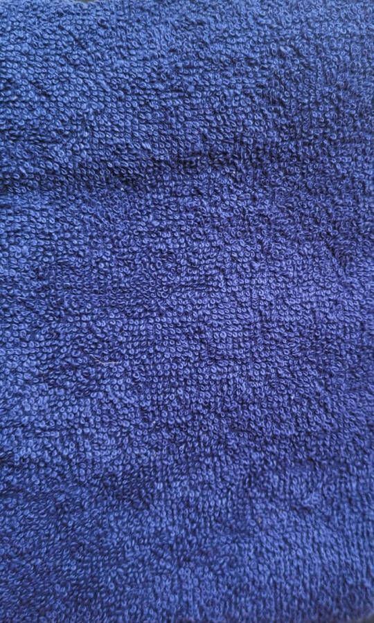 Evora Kussenbeschermer Tuinstoelhoes 60x130 cm Donkerblauwe badstof handdoek voor tuinstoel blauwe tuinstoelhanddoek stoelhoes