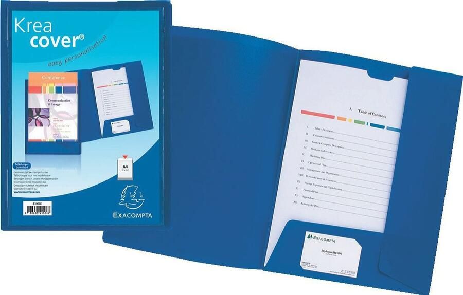 Exacompta 43500E map Polypropyleen (PP) Meerkleurig A4