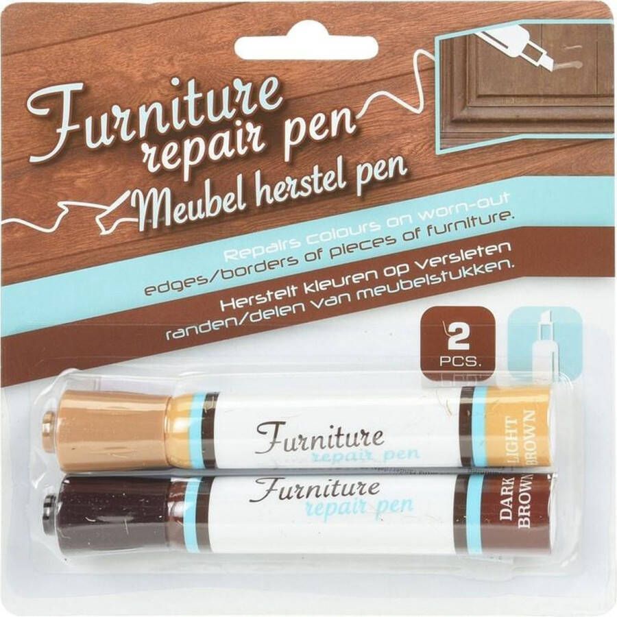 Geen merk Meubel Reparatie Stift Meubel Herstel Pen Meubel Marker 2 Stiften