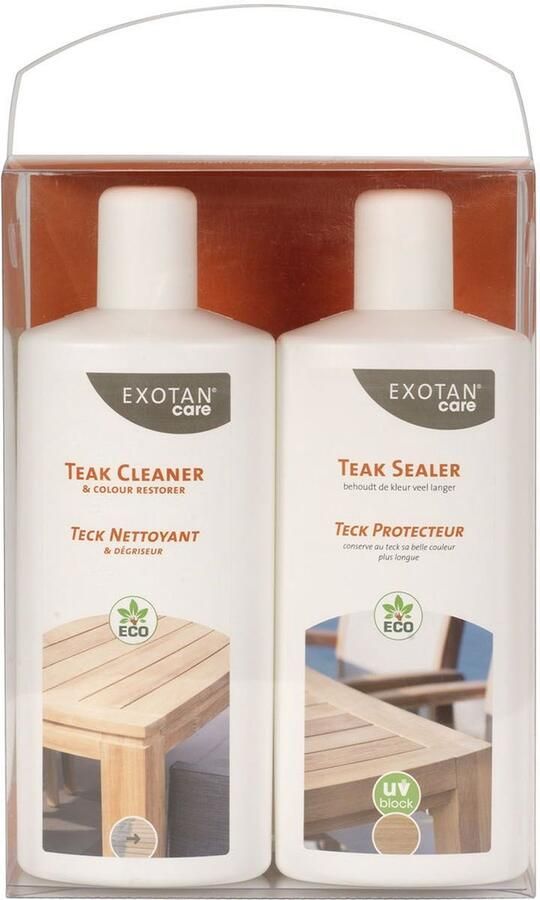 Exotan Onderhoudsmiddel Care Promotiepakket Teak Sealer Transparant