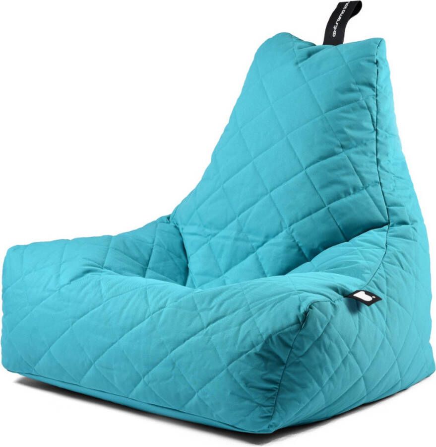 Extreme Lounging b-bag mighty-b quilted aqua zitzak volwassenen ergonomisch weerbestendig outdoor