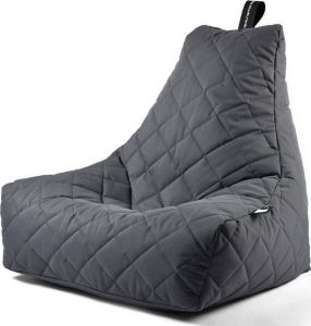 Extreme Lounging b-bag mighty-b quilted grijs zitzak volwassenen ergonomisch weerbestendig outdoor