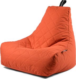Extreme Lounging b-bag mighty-b quilted oranje zitzak volwassenen ergonomisch weerbestendig outdoor