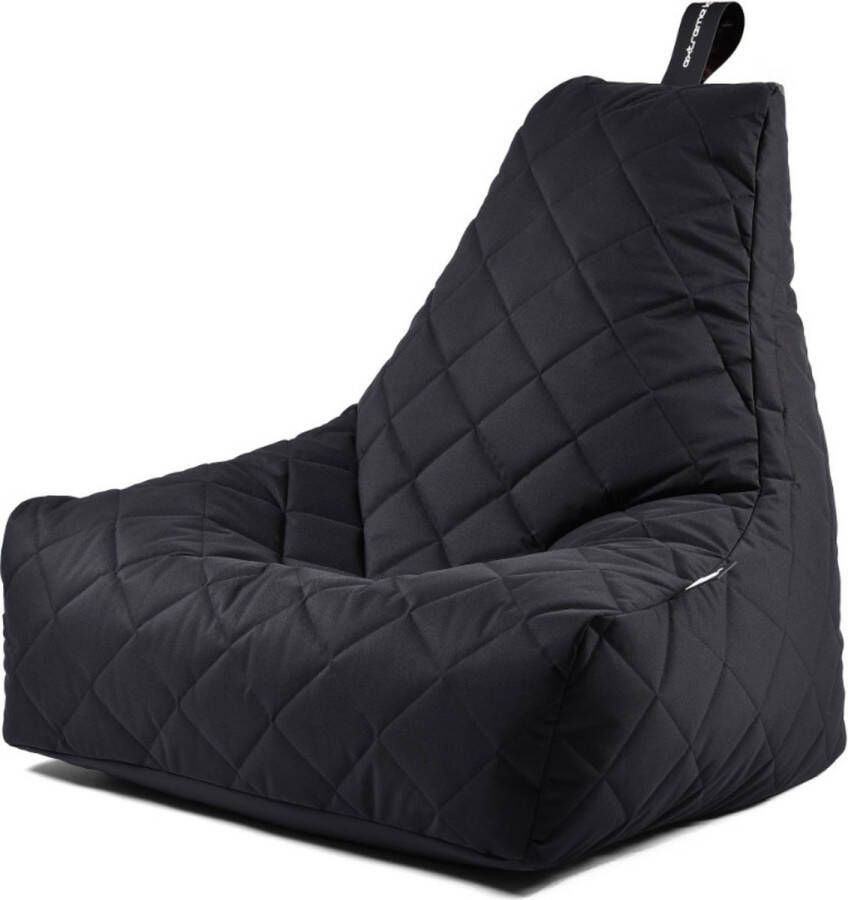 Extreme Lounging b-bag mighty-b quilted zwart zitzak volwassenen ergonomisch weerbestendig outdoor