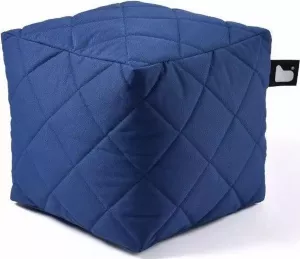 Extreme Lounging B-box Quilted Poef Outdoor & Indoor Royalblue