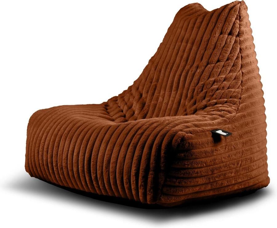Extreme Lounging b-bag mighty-b cord zitzak voor volwassenen voor binnen zachte & comfortabele stof amber