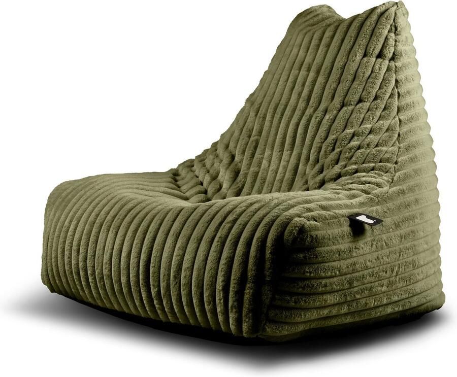Extreme Lounging b-bag mighty-b cord zitzak voor volwassenen voor binnen zachte & comfortabele stof fern