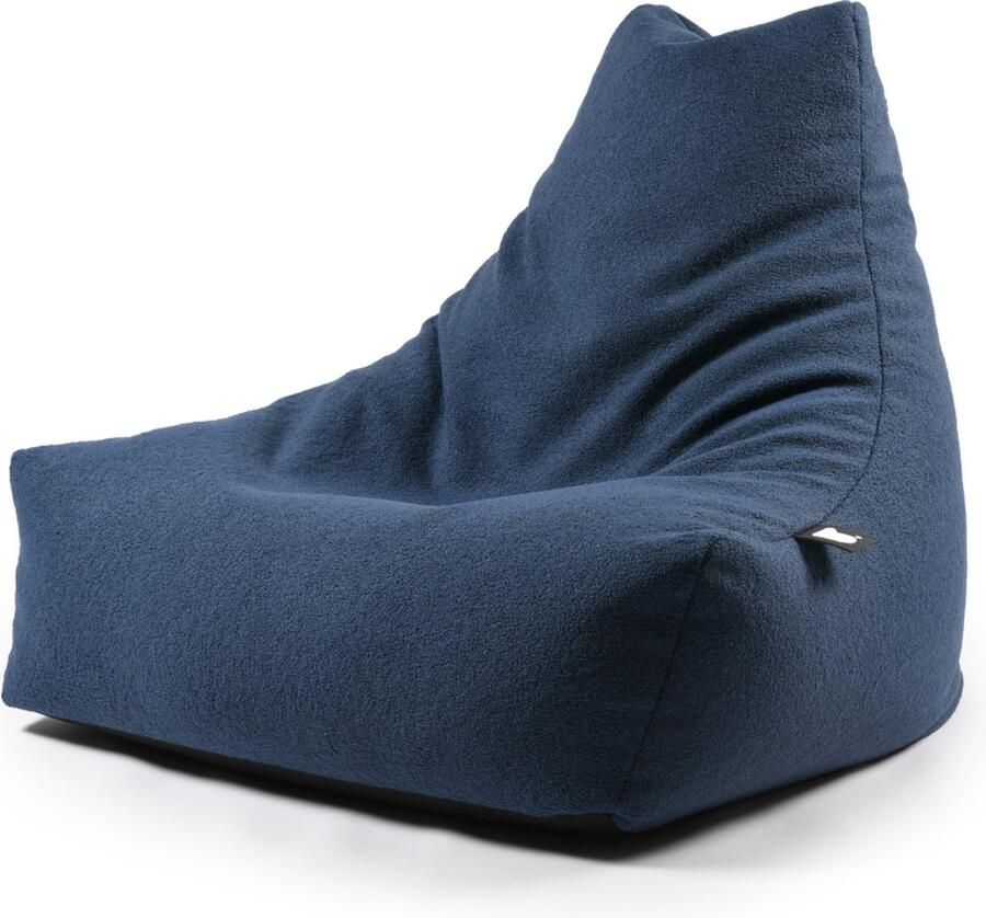 Extreme Lounging b-bag mighty-b teddy zitzak voor volwassenen voor binnen zacht & comfortabel Navy