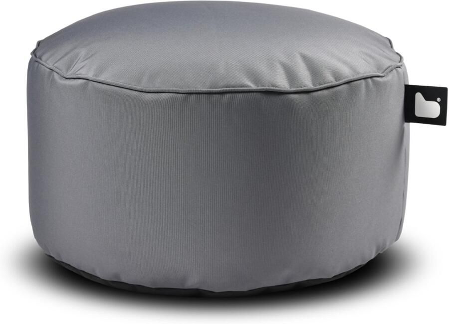 Extreme Lounging b-poufe poef rond binnen & buiten uv- en waterbestendig 60x40cm grijs